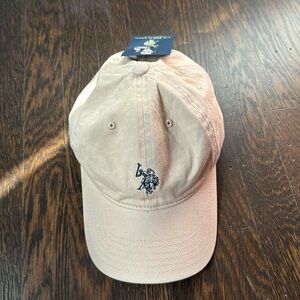 Tan polo baseball hat
